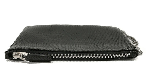$595 NEW RALPH LAUREN COLLECTION Runway Snakeskin Zip Wristlet Pouch