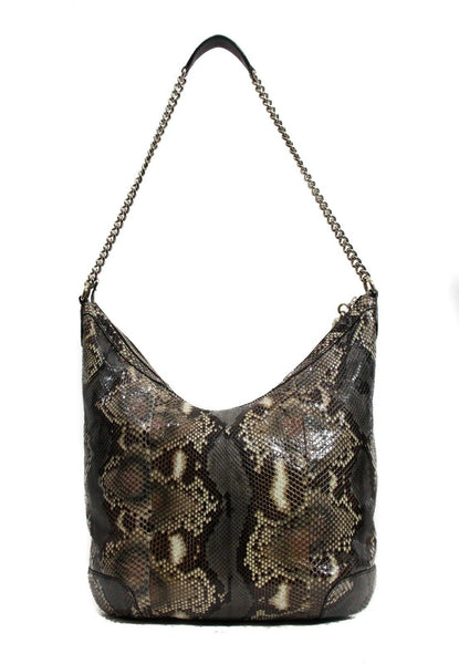 NEW/AUTH GUCCI 308981 Soho Python Shoulder Bag, Multicolor