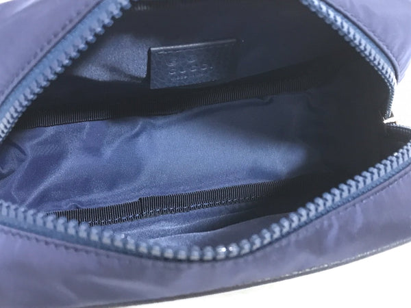 NEW GUCCI 510338 Men's GG Guccissima Nylon Toiletry Bag, Blue