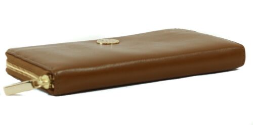 NWT TORY BURCH Dena Zip Around Continental Leather Wallet, Brown