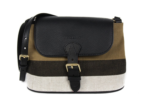 NEW BURBERRY Brit Grainy Canvas Check Small Gowan Crossbody Bag