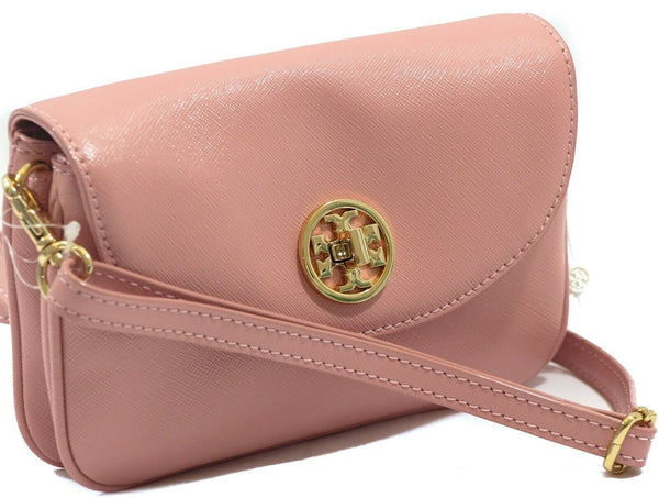 NWT TORY BURCH Robinson Crossbody Clutch Bag, Soft Pink