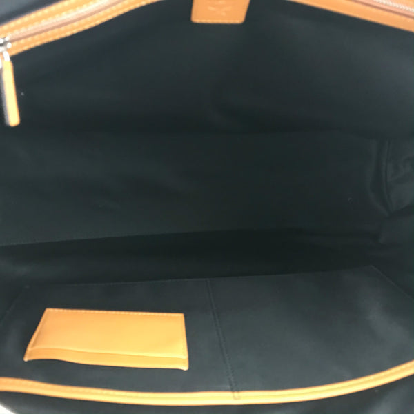 NEW MCM Visetos Coated Canvas Anya Shopper Tote, Black