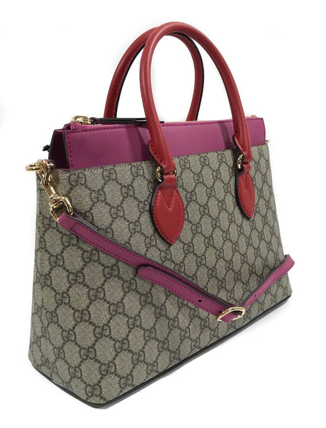 NEW/AUTHENTIC GUCCI 409534 GG Supreme Tote Handbag, Multicolor