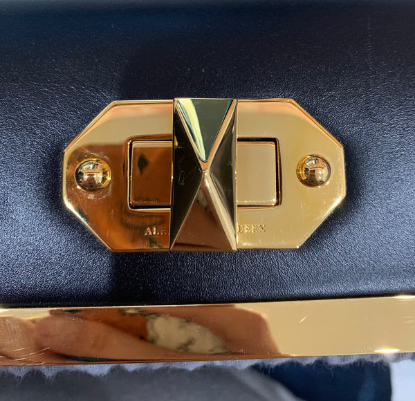 NEW ALEXANDER MCQUEEN Box 19 Convertible Seta Lux Leather Crossbody Bag