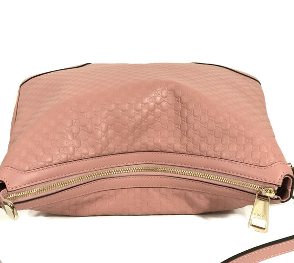 NEW/AUTHENTIC GUCCI Microguccissima Leather Hobo Shoulder Bag