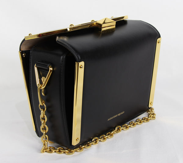 NEW ALEXANDER MCQUEEN Box 19 Convertible Seta Lux Leather Crossbody Bag