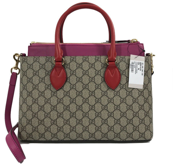 NEW/AUTHENTIC GUCCI 409534 GG Supreme Tote Handbag, Multicolor