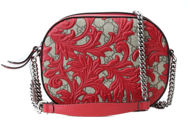 NEW/AUTHENTIC GUCCI 409535 Arabesque Gg Supreme Small Crossbody Bag, Multicolor
