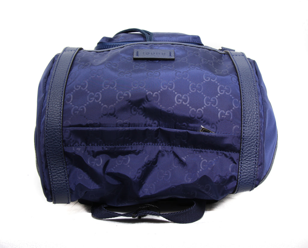NWT Gucci GG nylon light weight Blue backpack 510343