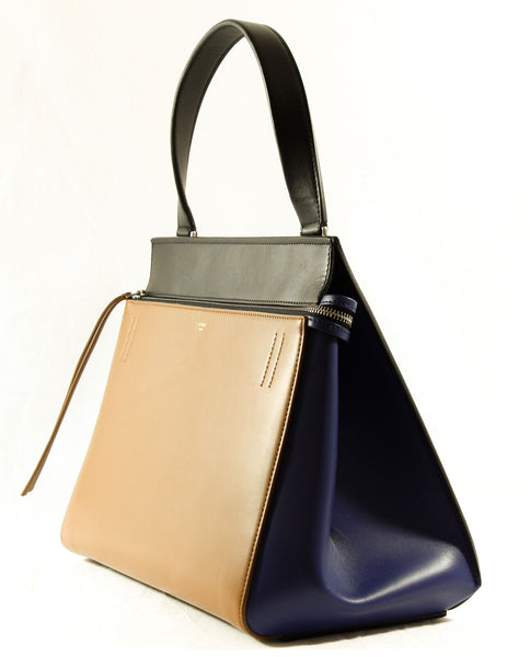 NWT CELINE Medium Edge Satchel Handbag, Multi-Color