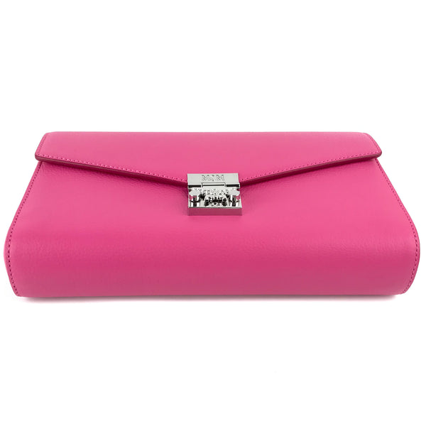NEW MCM Medium Millie Leather Crossbody, Pink