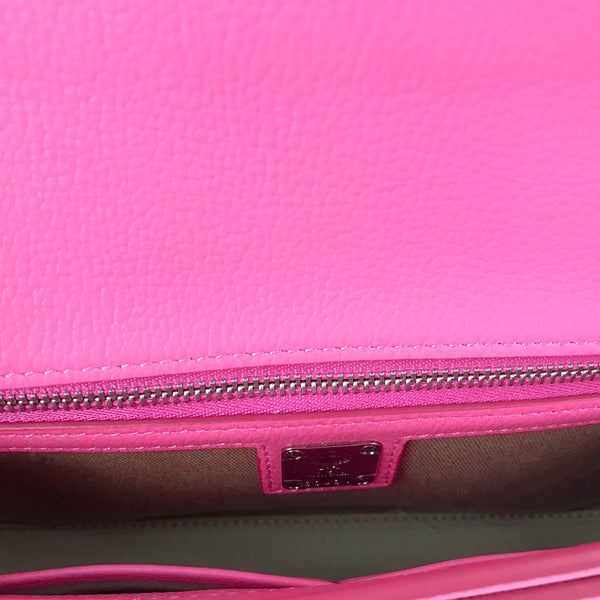 NEW MCM Medium Millie Leather Crossbody, Pink