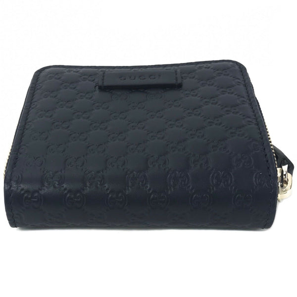 NEW/AUTHENTIC GUCCI 449395 Microguccissima Midnight Wallet, Blue