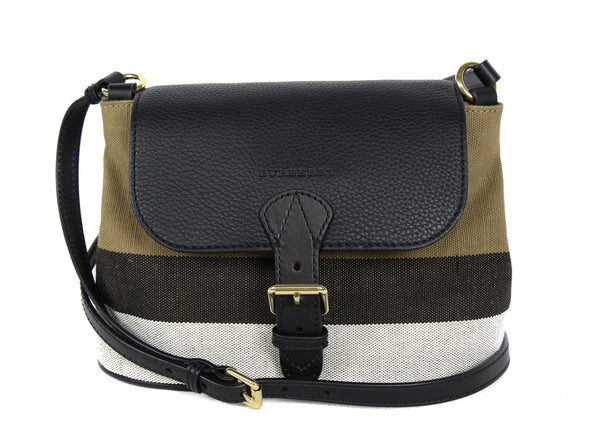 NEW BURBERRY Brit Grainy Canvas Check Small Gowan Crossbody Bag