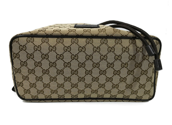NEW GUCCI 449175 Canvas Original GG Drawstring Backpack