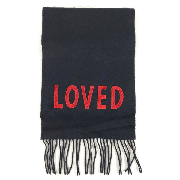 NEW/AUTHENTIC GUCCI Sequin Loved Silk Cashmere Blend Scarf, Blue
