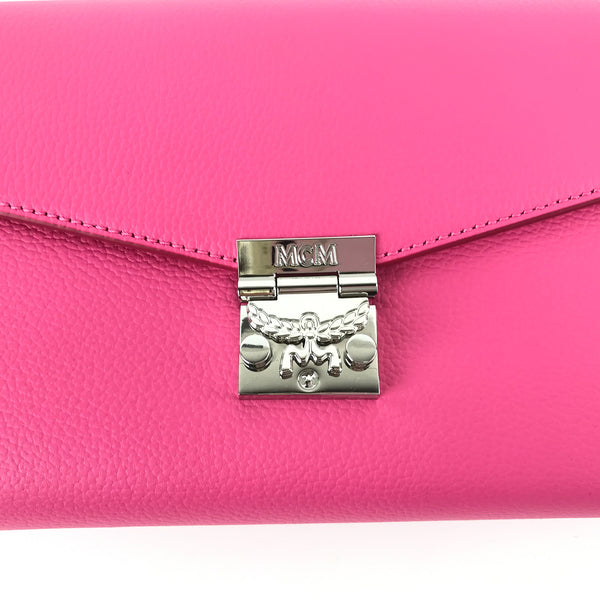 NEW MCM Medium Millie Leather Crossbody, Pink
