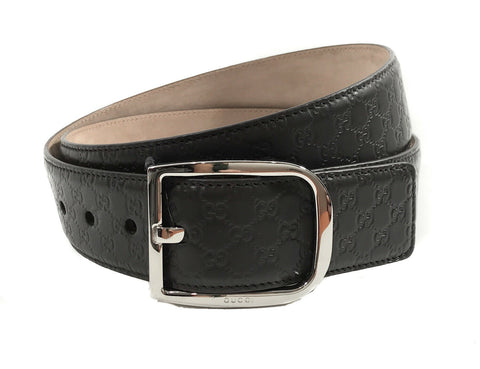 NEW/AUTHENTIC GUCCI 449716 Microguccissima Leather Belt, Dark Brown 105-42