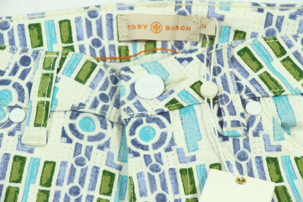 NWT $250 TORY BURCH Women’s Alexa Cropped Skinny Jeans, Size 23/US 00