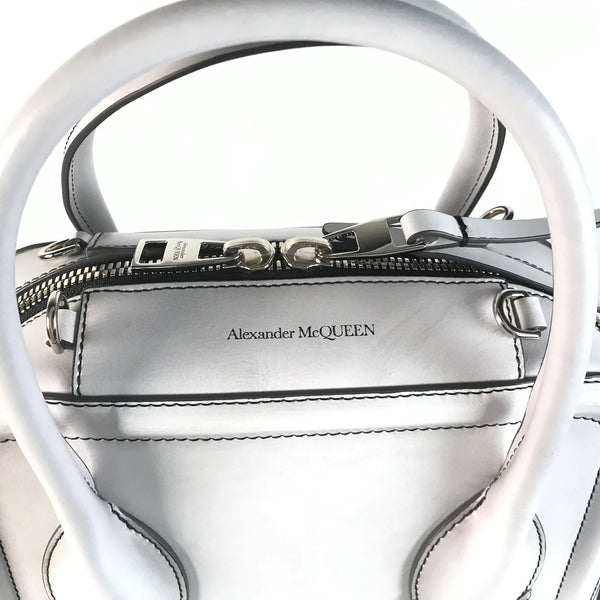 NEW ALEXANDER MCQUEEN North South Pinter Top Handle Leather Bag