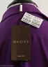 NEW/AUTHENTIC $1158 GUCCI 362041 Long Sleeve Silk Dress, Violet Sz 8US 44G