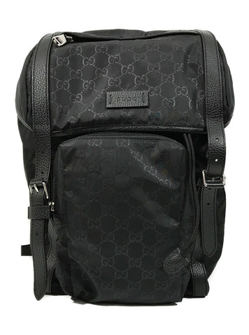 NEW/AUTHENTIC GUCCI 510336 GG Guccissima Travel Backpack, Black