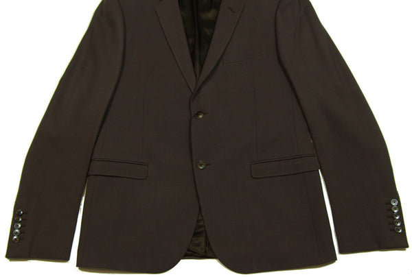 NEW/AUTHENTIC $1760 GUCCI 308502 Men's Wool Blend Jacket, Brown 56G