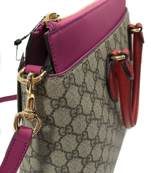 NEW/AUTHENTIC GUCCI 409534 GG Supreme Tote Handbag, Multicolor
