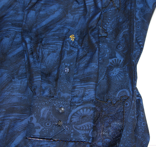 NWT ROBERT GRAHAM Men's Classic Fit Limited Edition The Rati Cotton Shirt, Sz L