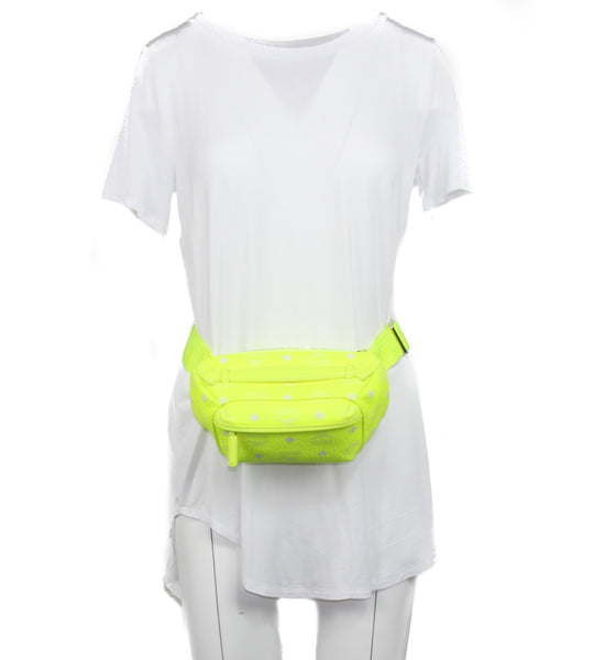 NEW MCM Visetos Small Coated Canvas Crossbody Convertible Waist Bag