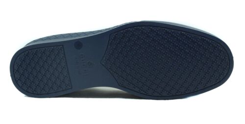 NEW/AUTHENTIC GUCCI Men's Rubber Diamante Overshoe, Blue Size 10