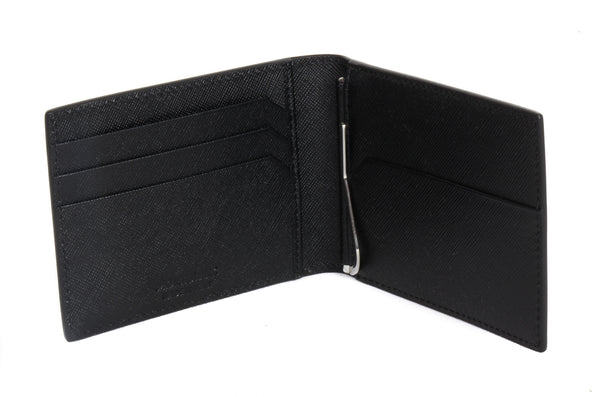 NEW MONTBLANC Sartorial Leather Camouflage Money Clip Bifold Wallet