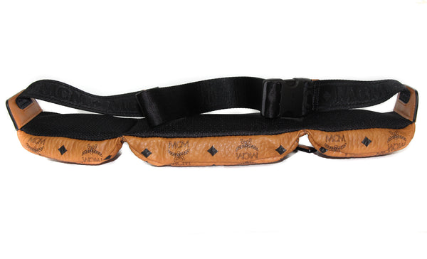 NEW MCM Visetos Coated Canvas Large Sling Waist Bag Fanny Pack