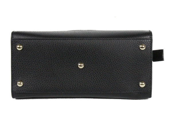 NEW GUCCI 607722 Soho Leather Tote Crossbody Bag, Black