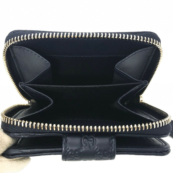 NEW/AUTHENTIC GUCCI 449395 Microguccissima Midnight Wallet, Blue