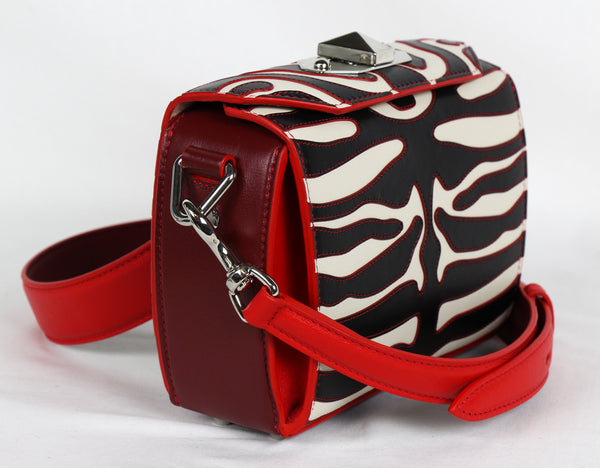 NEW ALEXANDER MCQUEEN Box 16 Nicole Leather Convertible Crossbody Bag