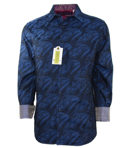 NWT ROBERT GRAHAM Men's Classic Fit Limited Edition The Rati Cotton Shirt, Sz L