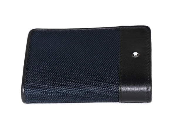NEW MONTBLANC Nightflight Credit Card Holder Wallet, Blue