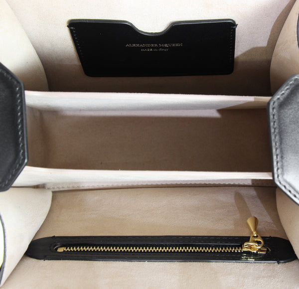 NEW ALEXANDER MCQUEEN Box 19 Convertible Seta Lux Leather Crossbody Bag