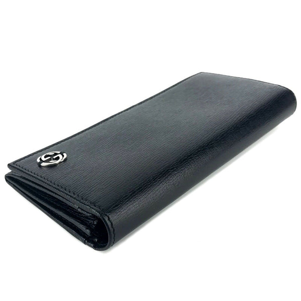 NEW/AUTHENTIC Continental Shangai Leather Flap Wallet with Interlocking G Detail