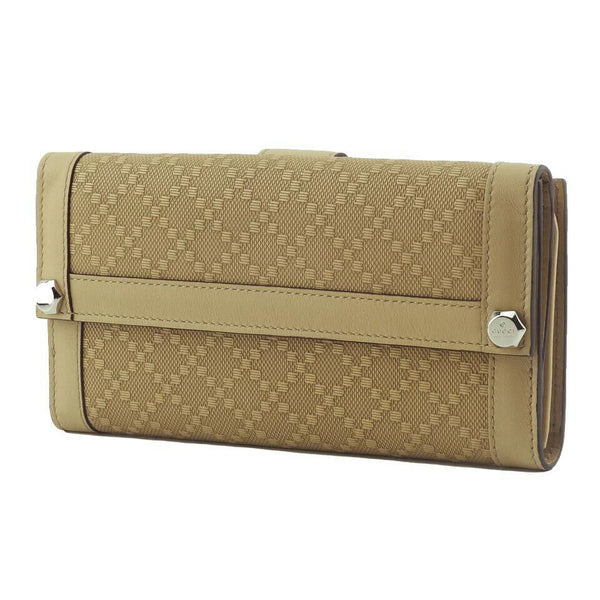 NEW/AUTHENTIC GUCCI 231839 Diamante Leather Continental Wallet