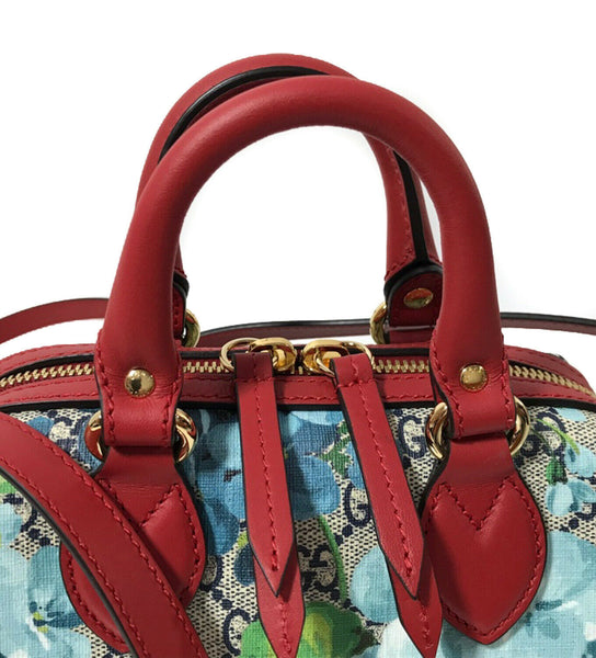 NEW/AUTHENTIC GUCCI GG Supreme Mini Blooms Crossbody Bag