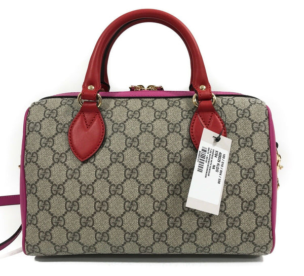 NEW/AUTHENTIC GUCCI 409529 GG Supreme Small Top Handle Handbag, Multicolor