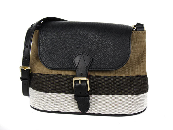 NEW BURBERRY Brit Grainy Canvas Check Small Gowan Crossbody Bag