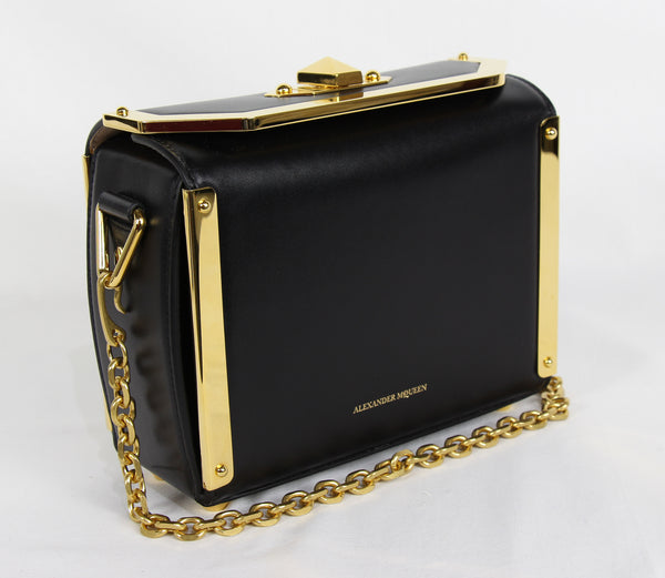 NEW ALEXANDER MCQUEEN Box 19 Convertible Seta Lux Leather Crossbody Bag