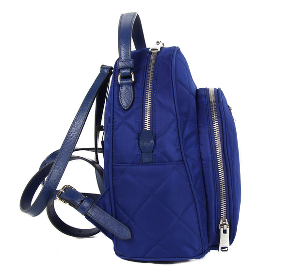 NEW PRADA Zaino Quilted Nylon Backpack Bag, Blue